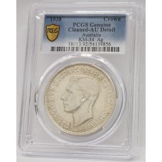 AUSTRALIA 1938 . CROWN . PCGS GENUINE